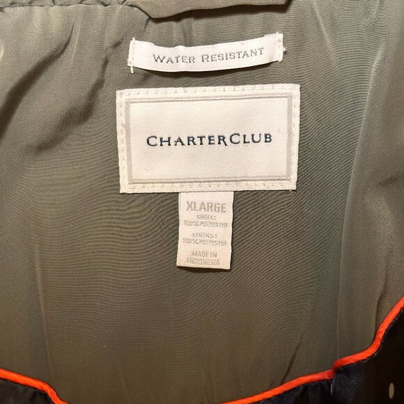 Charter Club Water Resistant Light Weight Transitional Jacket Raincoat - Picture 6 of 10